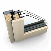 home soft HF 410 OKNA DREWNIANO ALUMINIOWE WŁAŚCIWOŚCI Izolacyjność cieplna do U w = 0,64 W/(m 2 K) Izolacja dźwiękowa Bezpieczeństwo Ryglowanie Głębokość profilu do 45 db