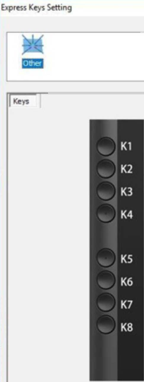 .6. Zakładka "Calibration" pozwala na kalibracje Twojego tabletu 8. "Express Keys Setting" a. Tutaj możesz zmieniać funkcje przycisków skrótu. Użyj opcji "Definition" by dopasowywać przyciski b.