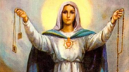 Różaniec, ta prosta a piękna forma uczczenia tajemnic naszego Odkupienia za pośrednictwem N. M. Panny, nie może być obcym duchowi liturgii.