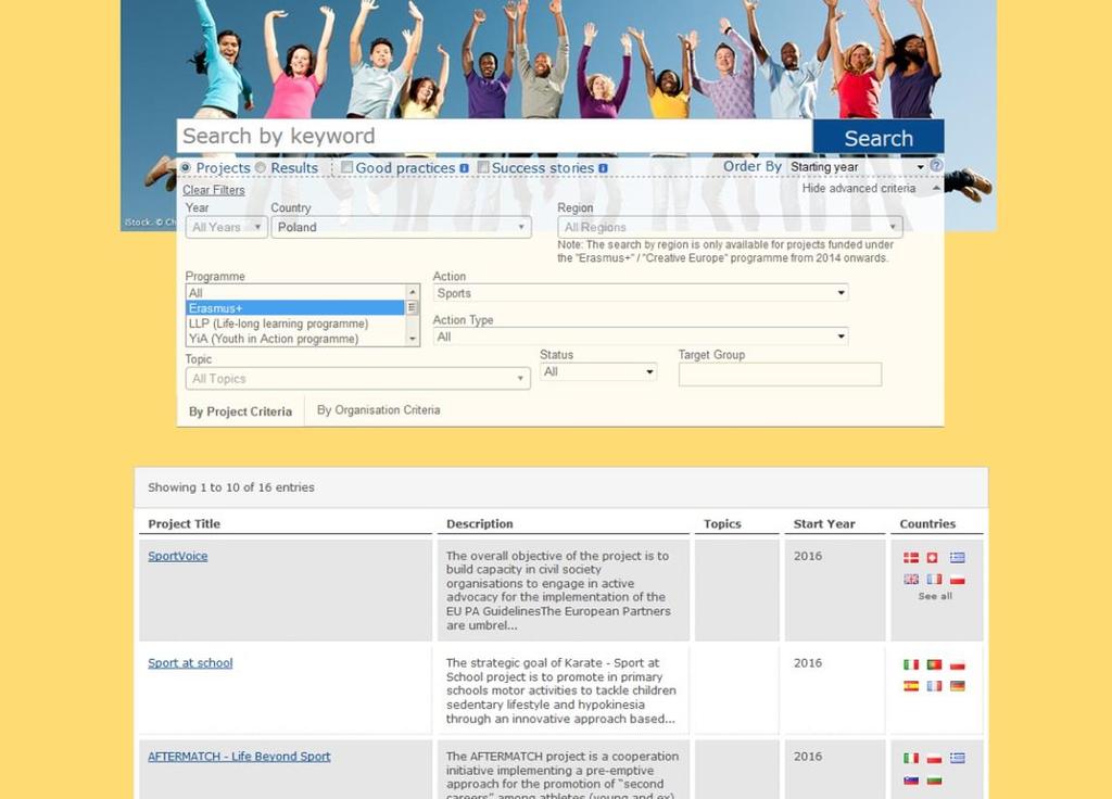 ERASMUS+ PLATFORM FOR DISSEMINATION