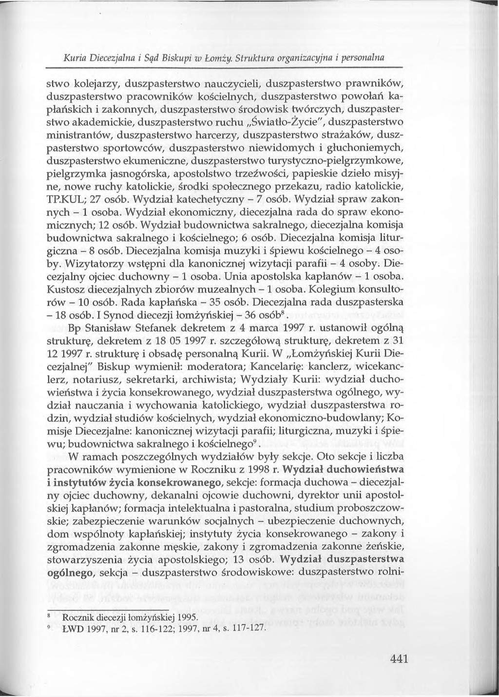 Kuria Diecezjalna i Sąd B iskupi iv Łom ży.