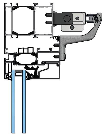 Seria CDC Okno dachowe, CDC wysuw 600 mm Producent profili Seria profili Nr art. Zestaw konsoli VELUX GGL 25.ACH.