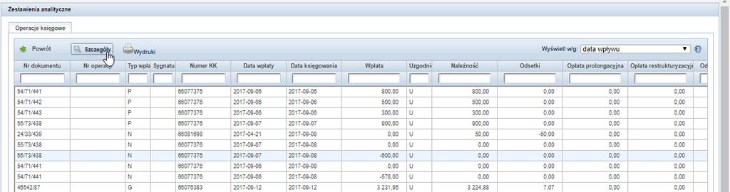 3 Zestawienia Przykład 66 Przykład 67 Oraz wydruku całego zestawienia z pliku pdf. 3.