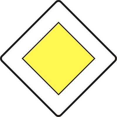 2. Ten znak oznacza: a. drogę z pierwszeństwem przejazdu, b.