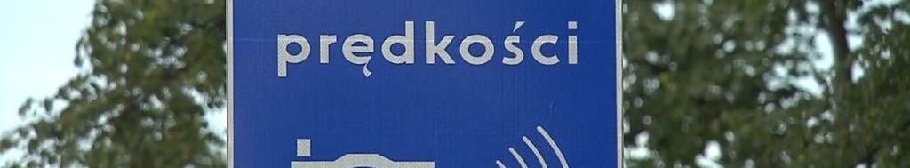 Kontrola prędkości Oznakowanie dla odcinkowego pomiaru prędkości