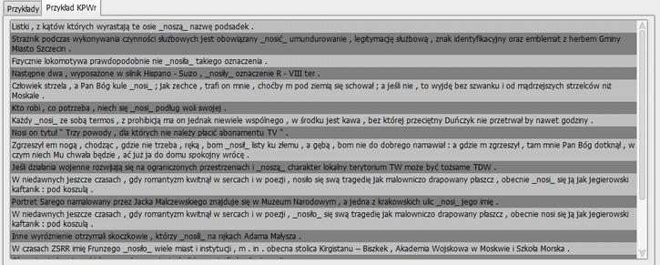 dobrane na podstawie algorytmów tak, żeby odwzorowywały różne