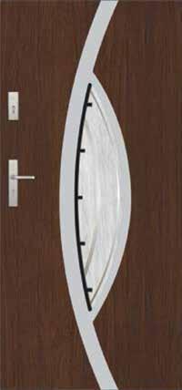 Drzwi stalowe 55 i 72 mm Steelcomfort Przeszklenia S83 ramka INOX druk ceramiczny ST/S83 gładkie Rw=28 db szklone od 1,3 pełne od 1,1