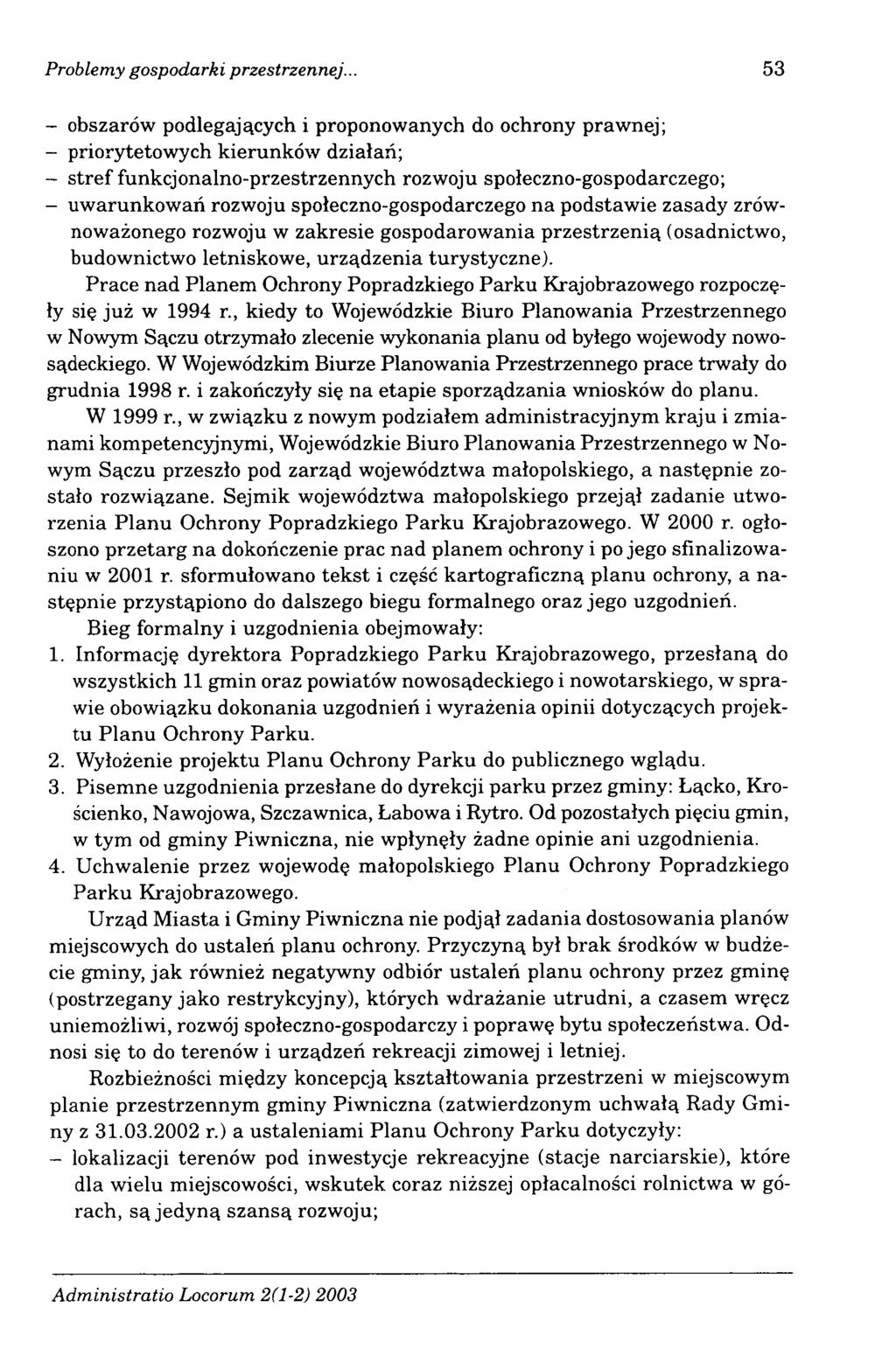 Problemy gospodarki przestrzennej.