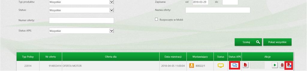 ŚCIEŻKI DOSTĘPU DO ZAPISANEGO APK Po zapisaniu kalkulacji /