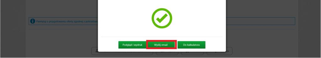 przekierowuje użytkownika Cportal do ekranów kalkulatora. Uwaga!