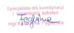24 e-mail: katarzyna.feglerska@wolowpce.pl Sporządził: Zatwierdził: Katarzyna Fęglerska Data i podpis Dyrektora Załączniki: 1.