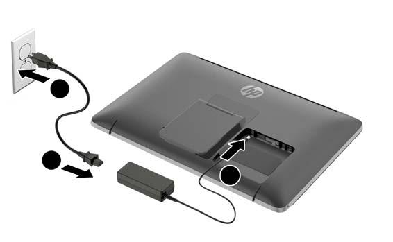 5. Jeden koniec dołączonego do zestawu kabla audio należy podłączyć do gniazda wejściowego audio z tyłu monitora, a jego drugi koniec do gniazda wyjściowego typu jack urządzenia źródłowego. 6.