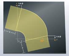 56 Instrukcja Montażu Izolacji Armaflex Rury i złączki 2. Zaznacz wymagane przedłużenie x na obu końcach kolana pod kątem 90º. 3. Wytnij pierwszą połowę wydłużonego łuku.