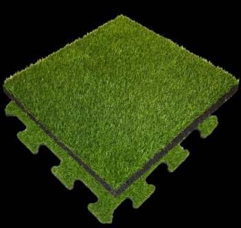 00 kg/m PS--TR-001-05 Na życzenie klienta możemy wyprodukować gumowe płytki ze sztuczną trawą o innej grubości.