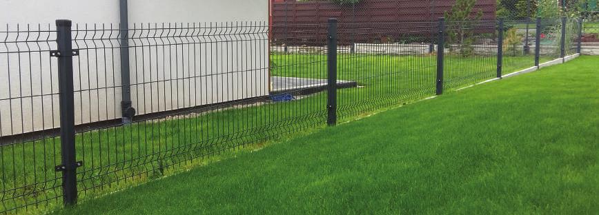 SYSTEM PPS KOLOR ANTRACYT MAT - STRUKTURA Panel ogrodzeniowy wym. 1320 x 2500 mm, fi 3,8 mm, oczko 60 x 200 mm art. 2846434 Słupek ogrodzeniowy wys. 1800 mm, 60 x 40 x 1,5 mm art. 2846442 Furtka, wys.
