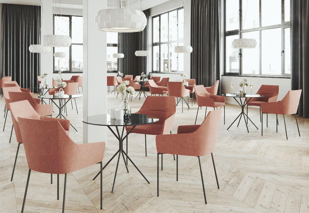 Chic Stoliki Design: Christophe Pillet Minimalistyczne stoliki w wersji restauracyjnej. Różne kształty, kilka rozmiarów i wiele wykończeń.