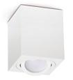 OPRAWY DOMOWE DOMESTIC LIGHTING OPRAWY DO NABUDOWANIA / BUILD-ON FITTINGS OH37 L BIAŁY / WHITE 115 40 80 - sufitowa oprawa punktowa ruchoma, - wykonana z aluminium, - jako źródło światła stosuje się