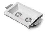 PRODUCENT OŚWIETLENIA LIGHTING PRODUCER OPRAWY SUFITOWE / CEILING LAMPS TUTTO 155 55 258 x 158 255 - oprawa do wbudowania ruchoma, - materiał: gips i metal, -