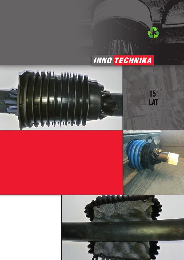 Dławice uszczelniające IND Dławica uszczelniająca typu IND stosowana jako uszczelnienie rur położonych w ziemi lub w studniach kablowych.