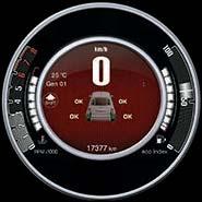 CYFROWY temperatury płynu chłodzącego silnik CYFROWY WSKAŹNIK POZIOMU PALIWA TPMS NAWIGACJA CZUJNIKI PARKOWANIA Tylko nowy Fiat 500, na zamówienie, daje Ci