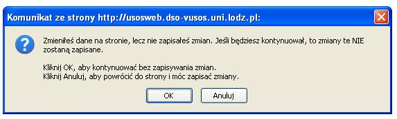 6. Zapisywanie zmian Po wprowadzeniu danych pamiętajmy o kliknięciu na górze oraz na dole obecnie oglądanej strony.