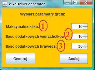3.3. Menu programu 3.3.1. Zakładka Graph znajdują się tutaj podstawowe opcje do tworzenia, wczytywania i zapisu grafu.