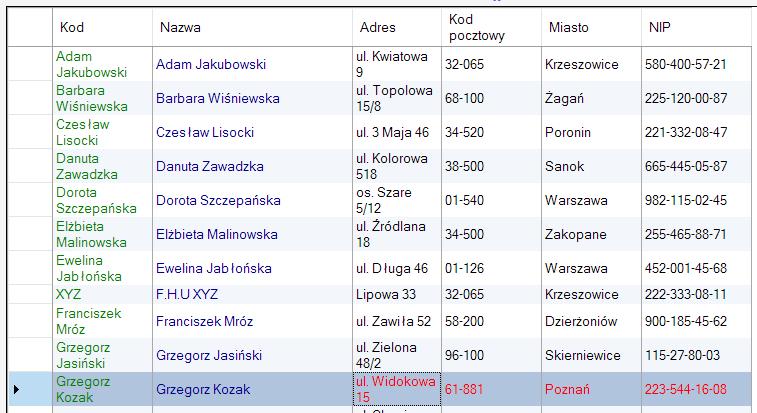 kontrahentów dokładna instrukcja importu