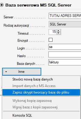 został wynajęty zwykle nową bazę danych tworzy się w panelu hostingu. Następnie do tej bazy danych należy zaimportować jej odpowiednią strukturę, tj. np. tabele.