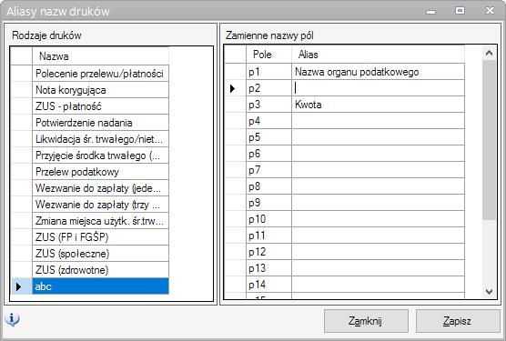 Inne opcje Każdy druk możemy wyeksportować do PDF