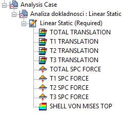 Analysis & Results wybieramy typ danych, dwukrotnie klikając