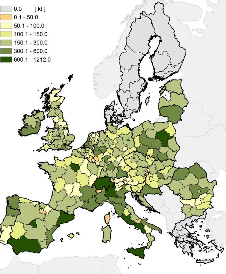 Teoretyczny potencjał drewna rozbiórkowego TP_CDW=POP * PCDW Gdzie: TP_CDW Teoretyczny potencjał drewna rozbiórkowego dla kraju POP - populacja PCDW