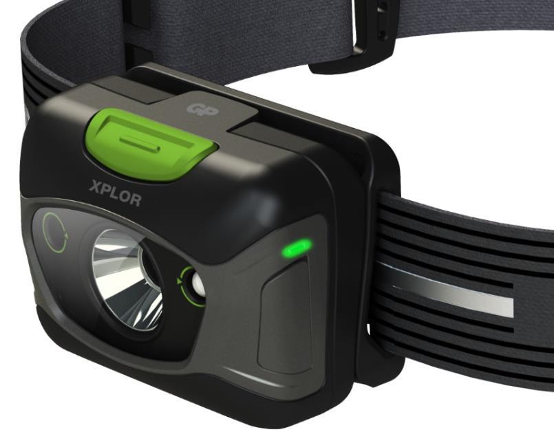 GP XPLOR - latarki czołowe model PHR15 (ładowalna) 300 lm Automatyczne dopasowanie