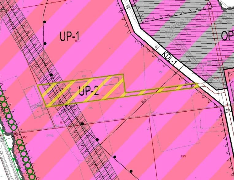 Przeznaczenie terenów UP-1 UP-2 UP-3 UP-2 ustala się: przeznaczenie podstawowe zabudowa produkcyjna, usługowa, składy, magazyny niezwiązane z gospodarowaniem odpadami; przeznaczenie uzupełniające