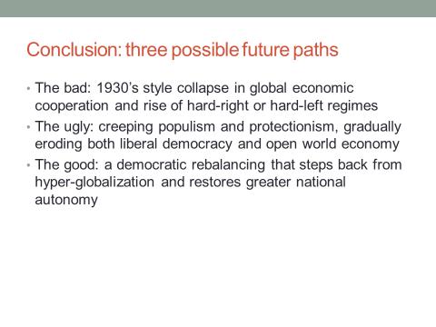 Rodrik Populism and the