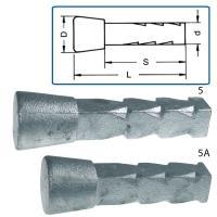 Polerowane 5F-MS mosiężny 70 16 55 6 50 10,90 5F-VA 70 16 55 6 50 14,20 5L REPERY WYSOKOŚCIOWE Niezwykle odporny na korozję stop aluminium.