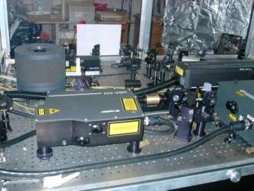Schemat blokowy eksperymentu Katoda wnękowa Laser Ti:S 794