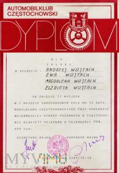 DYPLOM - RAJD SAMOCHODOWY KOM. WOJ. STRAŻY POŻARNE DYPLOM - RAJD SAMOCHODOWY KOM. WOJ. STRAŻY POŻARNE 987 Dyplom za zajęcie drugiego miejsca w Rajdzie Samochodowym Koła Nr.