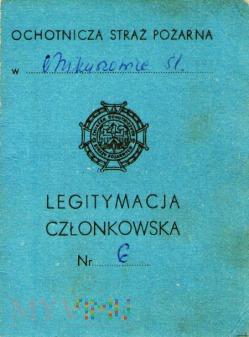 LEGITYMACJA CZŁONKOWSKA OCHOTNICZA STRAŻ POŻARNA