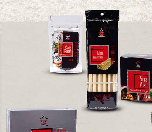 CZARNY SEZAM 50 G 53356556 4 49 4 z VAT 4.72 ZESTAW DO SUSHI 770 G 57479578 45 00 z VAT 47.25 5 99 z VAT 7.37 MATA BAMBUSOWA 1 SZT. 52075512 ZUPA MISO 75 G 64440688 99 z VAT 5.