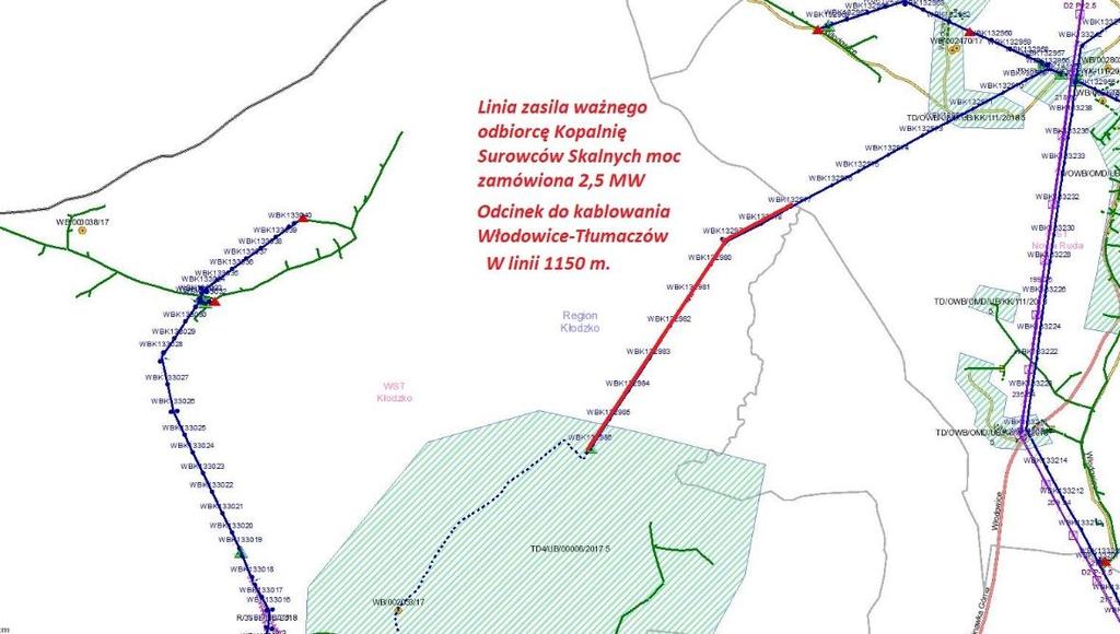 1 150 m Teren: pagórkowaty, leśny  terenie leśnym