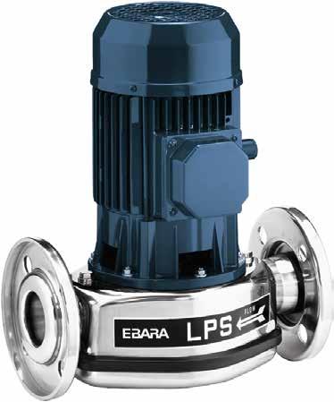 LPC(4) - LPCD(4) LPS Pompy elektryczne odśrodkowe in-line z komponentami hydraulicznymi wykonanymi z żeliwa i wentylowanym silnikiem, odpowiednie do instalacji cyrkulacyjnych i dostępne z silnikiem