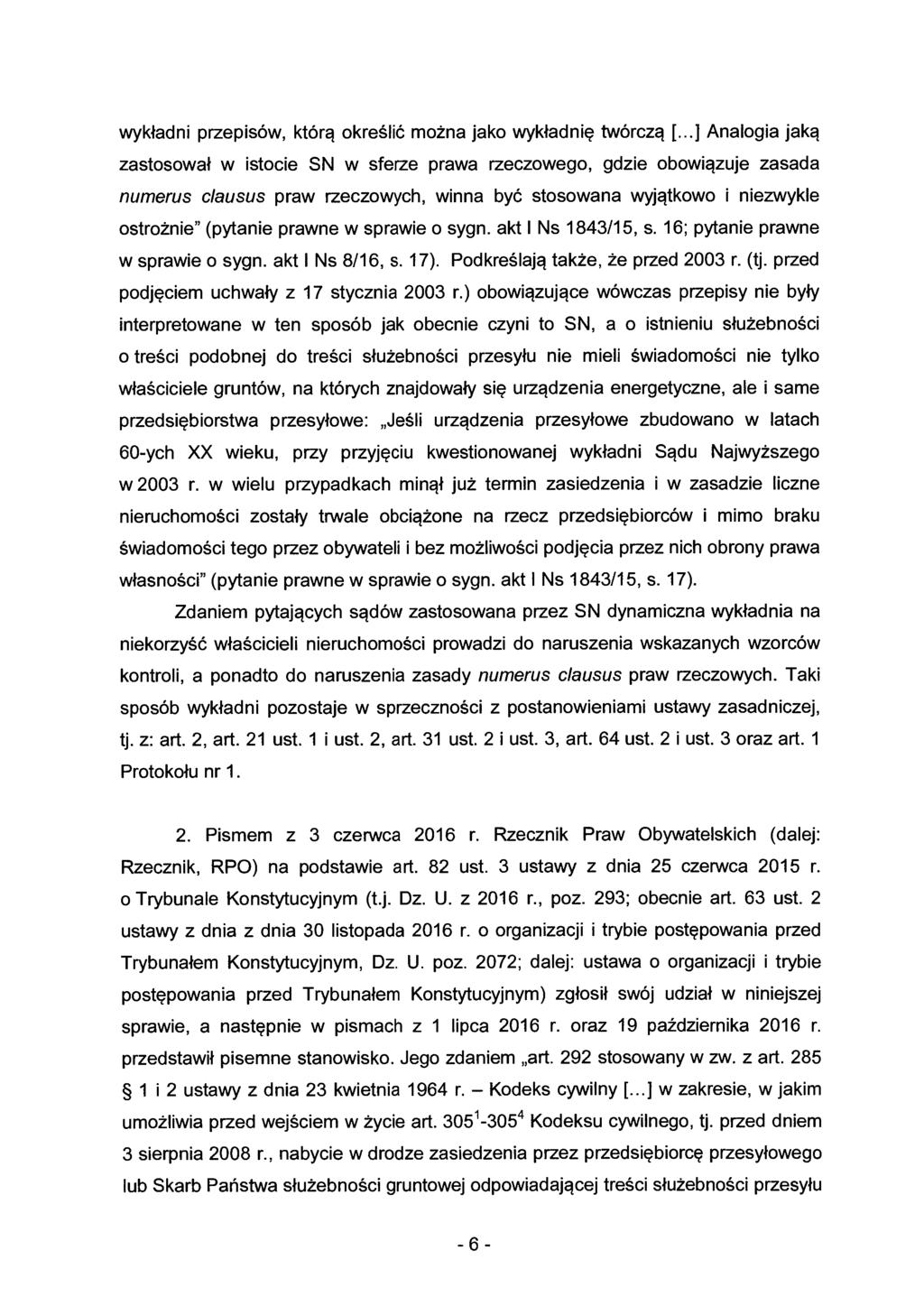 wykładni przepisów, którą określić można jako wykładnię twórczą[.