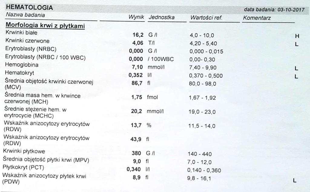 Leukocytoza Leukocytoza W zakażeniach bakteryjnych, wirusowych, grzybami,