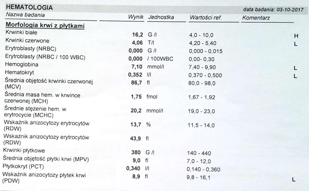 Leukocytoza Leukocytoza W zakażeniach bakteryjnych, wirusowych, grzybami,