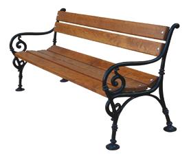 Ławki żeliwne Ławka wiedeńska parkowa 150 FIEM-11-LWP-150 dł. 150, wys. 76 szer.