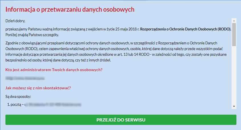 na portalu znajduje się również link do instrukcji, jak założyć Profil Zaufany.