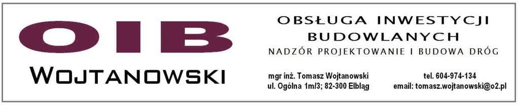 PRZEDMIAR ROBÓT NAZWA ETAP I PRZEBUDOWA ODCINKA DROGI POŁOŻONEJ W MIEJSCOWOŚCI HELENOWO DZIAŁKA NR 376, 297, OBRĘB