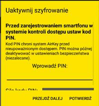 W ten sposób smartfon uzyskuje uprawnienia do blokowania komponentów zamykających w stanie fabrycznym, a także do usuwania/dodawania komponentów zamykających i nośników do systemu AirKey.