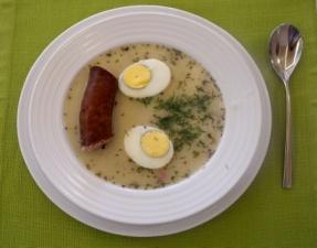 czosnkowa z serem i grzankami