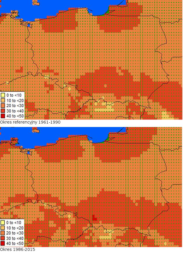 Uwarunkowania klimatycznie oraz obecność roślin żywicielskich powoduje, że jest bardzo prawdopodobne, by barczatka syberyjskia zasiedliła obszar PRA. Parametry modelu na podstawie Flament i wsp.